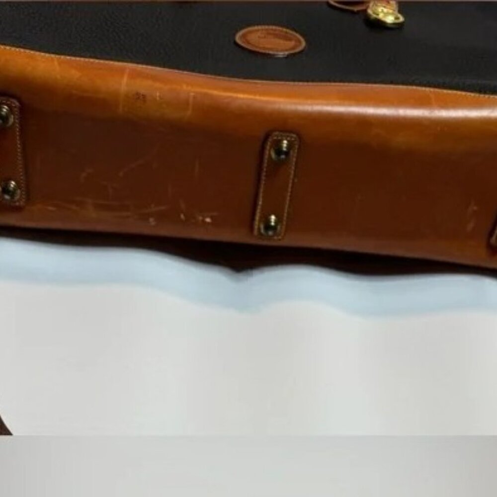 Dooney & Bourke | Vintage Briefcase Messenger Laptop Bag Pebbled Leather Vintage - Picture 6 of 9
